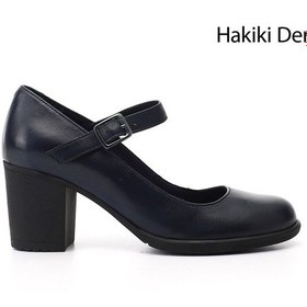 Resim Gönderi R Kadın Lacivert Antik Kalın Topuklu Mary Jane Hakiki Deri Ayakkabı Gdza134m0464 Lacivert 