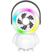 Resim CepteToptan Ally Şarjlı Astronot Fan Vantilatör Taşınabilir El - Masa Üstü Vantilatö - YNS086435-9976 