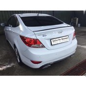 Resim Hyundai Accent Blue Bagaj Üstü Slim Spoiler Piano Black - Beyaz Parlak Beyaz 