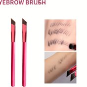 Resim Wild Brow Brush Eyebrow Brush Set - Çok Fonksiyonlu Üç Boyutlu Kaş Kremi Kapatıcı Fırça Yumuşak Naylon Kıllarla, Gerçekçi Kaş Şekillendirme için Çok Açılı Tasarım - Tüm Beyaz Bej Tipleri için Uygun 