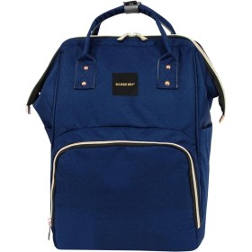 Resim Mevafa Çok Amaçlı Anne Bebek Bakım Sırt Çantası Klasik Mavi 