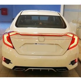 Resim Honda Cıvıc Fc5 2016-2021 Hareketli Sinyalli Led Stop Ve Spoıler 