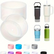 Resim 2 Adet Silikon Şişe Botu - Candy Renk Serisi, 20/30/40oz Evrensel Taban Koruyucu (7.49cm Genişlik) | Kaymaz ve Gürültü Azaltıcı Taban, 12-40oz Bardak Aksesuarları için Çizilmez Tasarım 