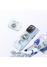 Resim Apple Uyumlu AirPods Pro Kılıf Desenli Koruyucu Benks Casebang Departure Explore Silikon Kılıf Siyah 