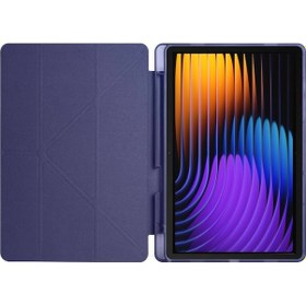 Resim Xiaomi Pad 7 Pro / Pad 7 Kılıf Katlanır Kalem Bölmeli Silikon Standlı Uyku Modlu Akıllı Kapak Kapaklı Kılıf 