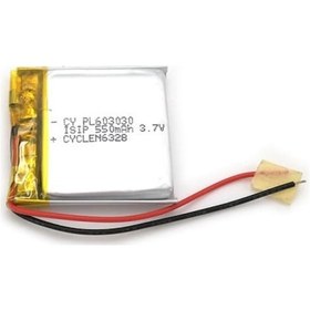 Resim Mp3 Mp4 Akıllı Saat Pil 3.7V 550Mah Şarjlı Li-Polimer Batarya 25M 