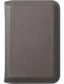 Resim UNIQ Better By Design Standlı Magnetic Lyden DS Vegan Deri Kartlık Kimlik/Ehliyet/Kredi Kartı Taşıyıcı Cüzdan RFID Koruma 