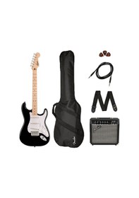 Resim Squier 0371720606 Sonic Stratocaster Elektro Gitar Seti Siyah 