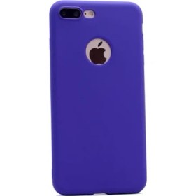 Resim Teleplus Apple iPhone 7 Plus Kılıf Premier Silikon Kılıf Mat Kılıf Mor 