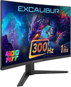 Resim Genel Markalar Excalibur E27FVC-E 27" 300HZ 1MS 400NIT Fast VA Curved HDR10 Oyuncu Monitörü 