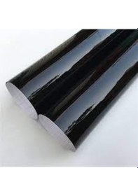 Resim Hava Kanallı Parlak Siyah Kaplama Folyosu 122 cm x 1 mt 
