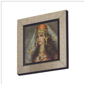 Resim Osmanlı Kadın Çizimi Baskılı Mdf Magnet 7x7 