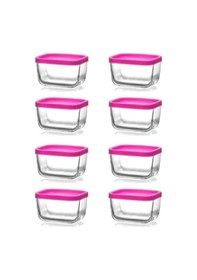Resim Saklama Kabı Cam Kahvaltılık 8 Li - Saklama Seti 270 Cc Karışık 