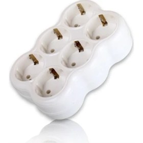 Resim Feti̇h 6'lı Golyat Grup Pri̇z Üçyol 