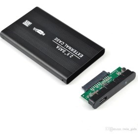 Resim Wozlo 2.5 HDD Kutusu USB 3.0 Hardisk Kutusu Metal Gövde Harici Kutu - Siyah 