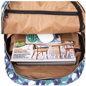 Resim Bloominbag Eternal Circles 13-14 İnç Macbook / Laptop Sırt Çantası Mavi - Beyaz 