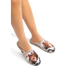 Resim Twigy Filippa-1 Kadın Ev Terliği Bej 36/41 