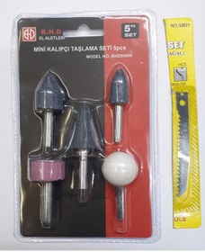 Resim Bhd Asafyapı 5 Parça Mini Kalıpçı Taşlama Seti Uç Vızvız Seti Soma Dekopaj Bıcagı 1 Adet 
