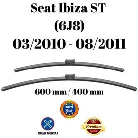 Resim Seat Ibiza St 6j8 2010 2011 Uyumlu Ön Cam Silecek Süpürgesi Takımı 600/400mm Silbak Sb2416c 