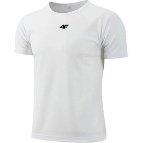 Resim Snapbuy Erkek Koşu Tişört - Spor Şort Kollu Çabuk Kuruyan Yazlık Üstmavi Mavi 