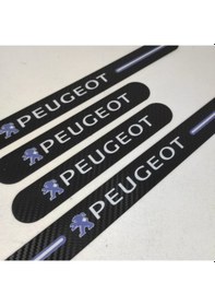 Resim Peugeot 508 Uyumlu Carbon Kapı Eşiği 4'Lü Set Kırılmaz (548480465) 