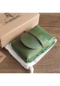 Resim Sumerian Leather Craft Deri Sigara Kılıfı Yeşil 