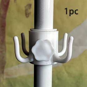 Resim Sunshine011 Beyaz 4 Uçlu Plaj Şemsiyesi Aksesuarı, Güneşlik Ve Patio Şemsiyeleri İçin Beyaz 