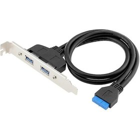 Resim Youmex "çift Usb 3.0 Bağlantılı 20 Pin Anakart Kablosu - Yüksek Hızlı Veri Aktarımı" 
