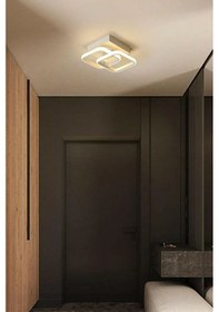 Resim Kira Modern Tasarım Beyaz Renk Salon - Mutfak - Hol Beyaz Led... Beyaz 