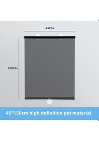 Resim Aubyhe Kamyon Ön Camı Genişletilebilir Güneşlik - Isı Yalıtımı, Transparan Görünüm, Süpürge Tutucu Montaj 45x150cm 