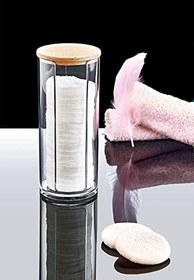 Resim Deconox Ahşap Görünümlü Kapak 3'lü Organizer Set, Modern Pamukluk Düzenleyici Şık 3'lü Pamukluk Set - Şık ve Fonksiyonel Ahşap Görünümlü Kapaklı - Mutfak ve Banyonuzu Düzenleyin! 