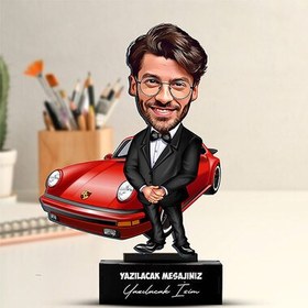 Resim Zengin ve Mutlu Karikatürlü Biblo 