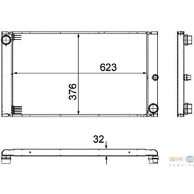 Resim BEHR Cr 766 000p 17117795138 Bmw Tüm Araçlar Su Radyatörü E65 / E66 / 7.30d / 7.45d 