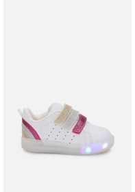 Resim Vicco Sun Işıklı Kız Okul Öncesi Beyaz/fuşya Sneaker Beyaz - Fuşya 