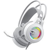 Resim Havit Gamenote H2040D RGB Gaming Mikrofonlu Oyuncu Kulaklığı Beyaz 