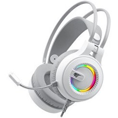 Resim Havit Gamenote H2040D RGB Gaming Mikrofonlu Oyuncu Kulaklığı Beyaz 
