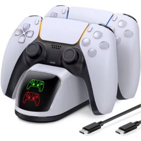 Resim Vothoon Ps5 Dualsense Şarj Istasyonu Playstation 5 Uyumlu Charging Station 
