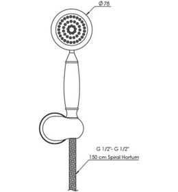 Resim Gpd Askılı Duş Seti Altın Dst29-A Diğer 