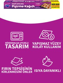Resim Parex 5 Adet Hazır Kesilmiş Pişirme Kağıdı 