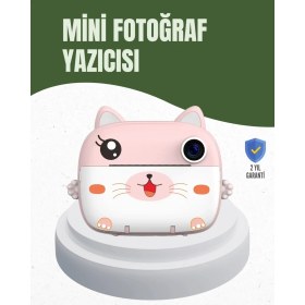 Resim AyrStore Buğz 64GB Tf Kart Destekli Çoklu Dil Seçeneği Sunan Anında Baskı Kamera 