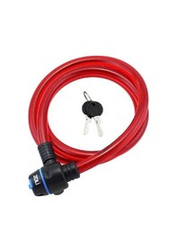 Resim Zoli Bisiklet Kilit Halat 15x1500 84118 Anahtarlı Kırmızı Klt-107-2 Çok Renkli 