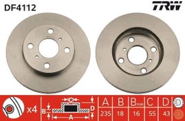 Resim TRW DF4112 | Disk On 00-Yaris | 1 Adet 