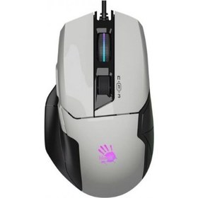 Resim Bloody W70 Max Beyaz RGB Optik Kablolu Oyuncu Mouse - Teşhir 