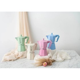 Resim Hype Store - Exclusive: 6 Cups Ocak Üstü Espresso Pişirici - 270ML - Yeşil Renk - Alüminyum Gövde - Patentli Gü 