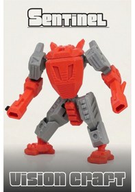 Resim Steel Sentinel Robot Figür 3d Baskı Model Koleksiyon Oyun Diorama Kişiselleştirilebilir Hediye 