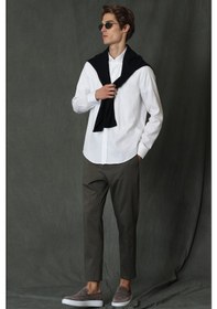 Resim Lufian Bogar Spor Erkek Chino Pantolon Slim Fit Yeşil 