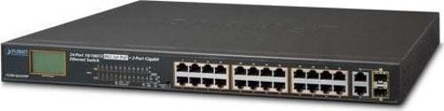 Resim Yönetilemeyen Switch (Unmanaged Switch)&lt;br&gt;24-Port 10/100Base-T IEEE 802.3at/af PoE+ injector Planet