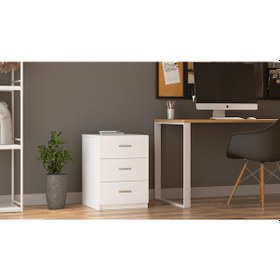 Resim Robin Home Verona C Ofis 3 Lü Keson Beyaz 