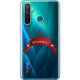 Resim Ceppare Realme 5 Pro Kılıf (RMX1971) Desen Baskılı Silikon Kapak Istanbul STK:352 