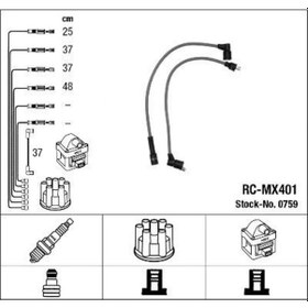 Resim Ngk 0759 Rc-mx401 Ateşleme Kablosu 